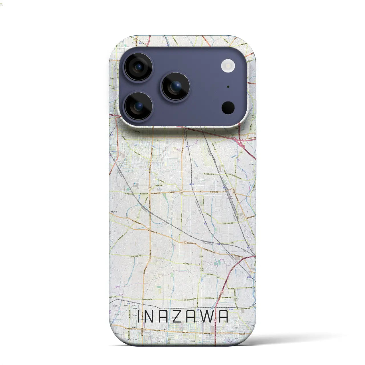 【稲沢(愛知県)】地図柄iPhoneケース(バックカバータイプ)
