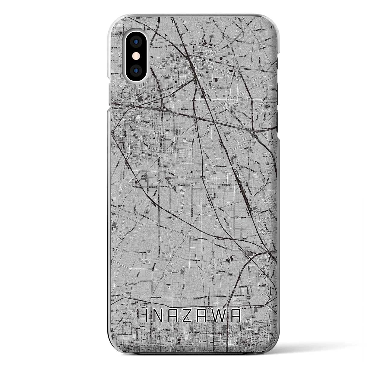 【稲沢(愛知県)】地図柄iPhoneケース(クリアタイプ)