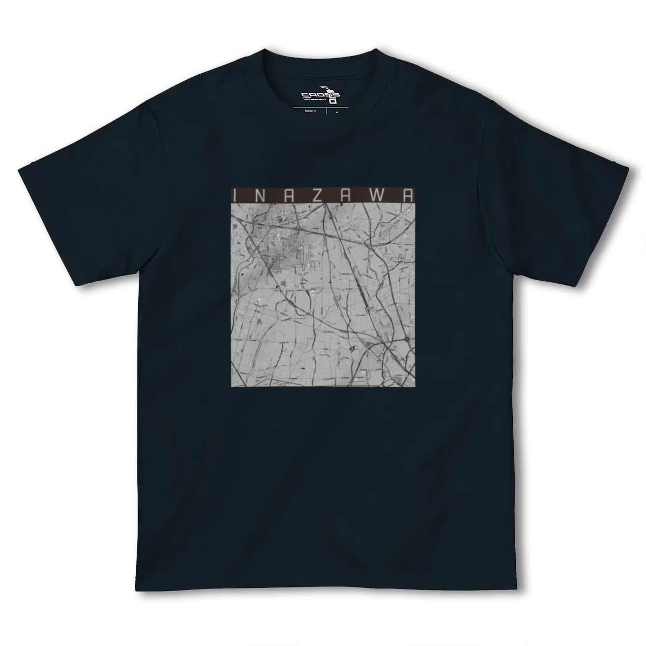 【稲沢(愛知県)】地図柄ヘビーウェイトTシャツ