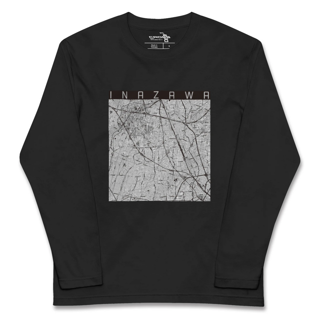 【稲沢(愛知県)】地図柄ロングスリーブTシャツ