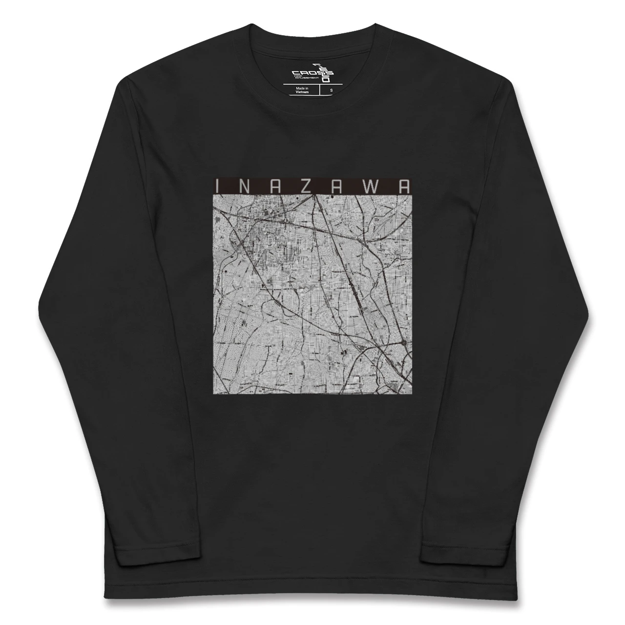【稲沢(愛知県)】地図柄ロングスリーブTシャツ