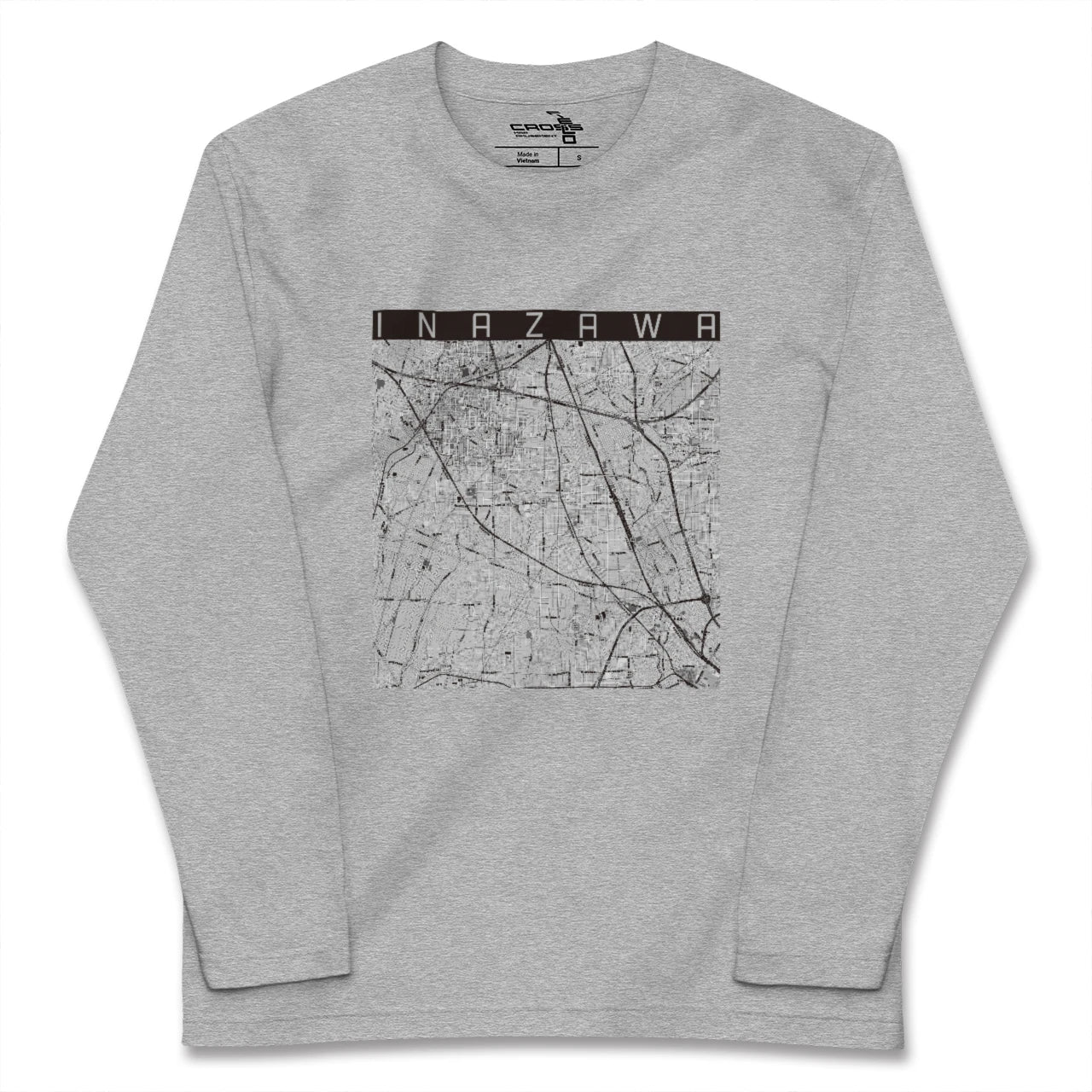 【稲沢(愛知県)】地図柄ロングスリーブTシャツ