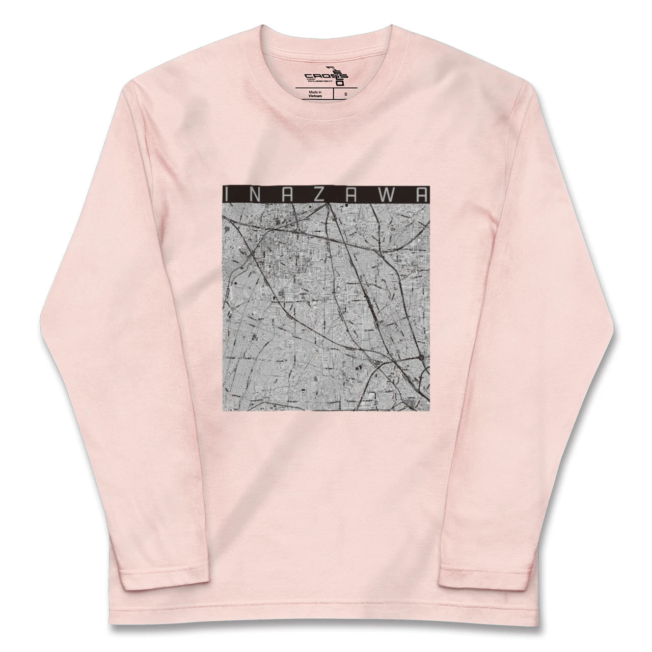 【稲沢(愛知県)】地図柄ロングスリーブTシャツ