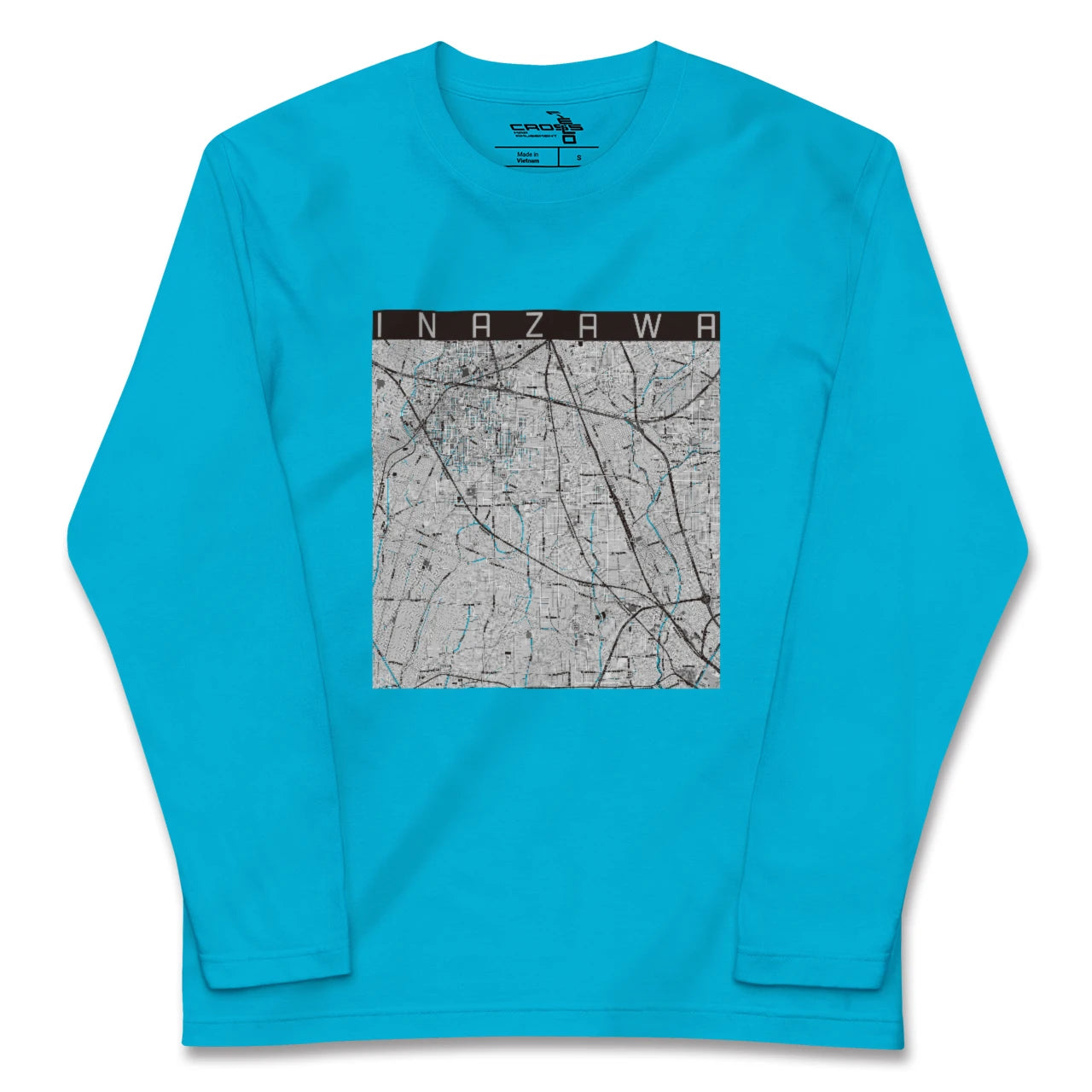 【稲沢(愛知県)】地図柄ロングスリーブTシャツ