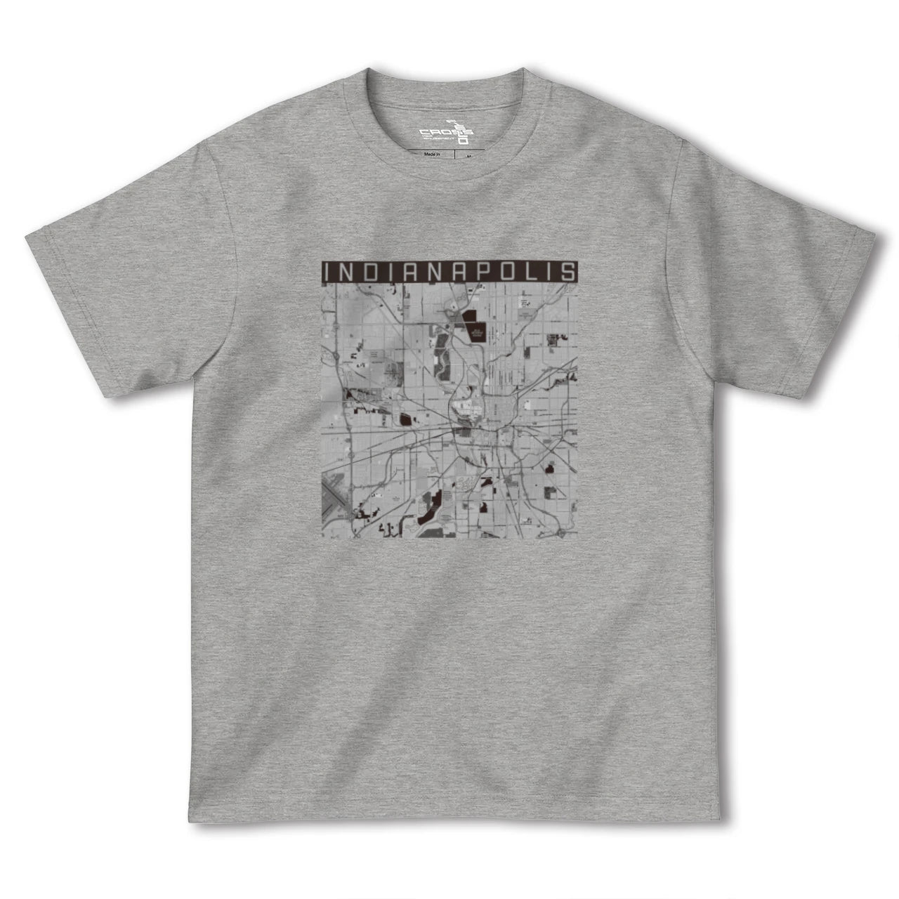 【インディアナポリス(アメリカ)】地図柄ヘビーウェイトTシャツ
