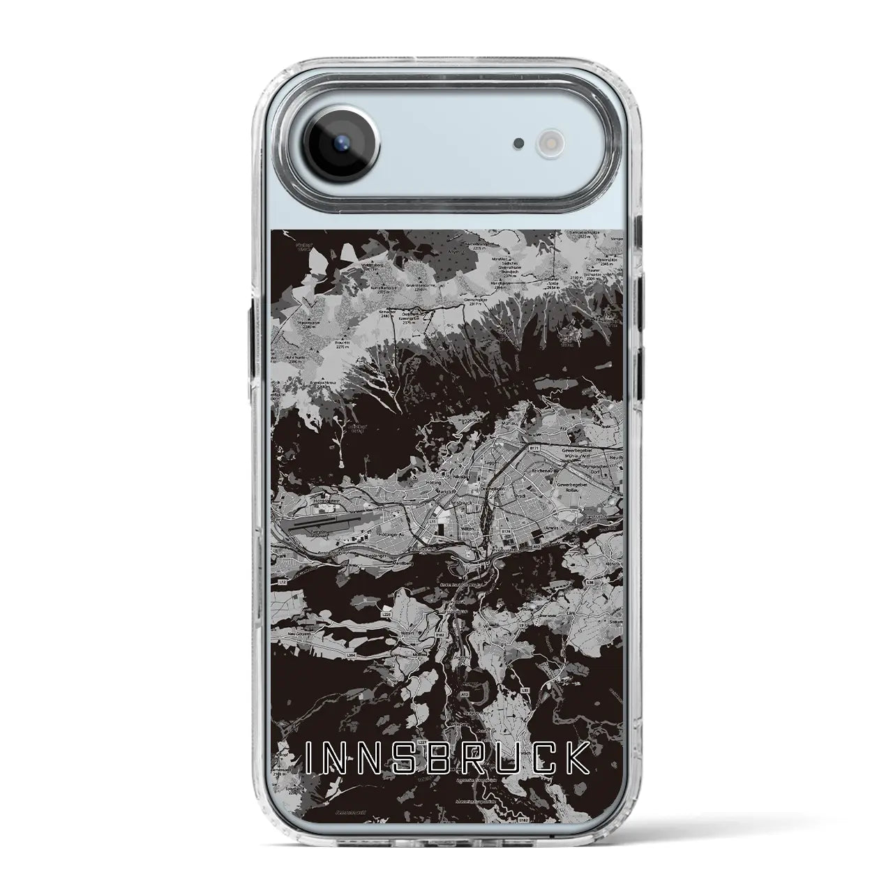 【インスブルック(オーストリア)】地図柄iPhoneケース(MagSafeタイプ)