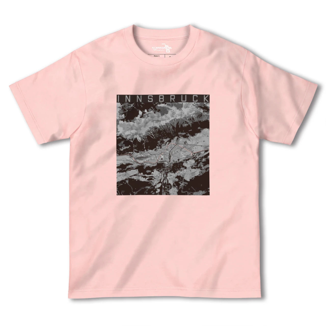 【インスブルック(オーストリア)】地図柄ヘビーウェイトTシャツ