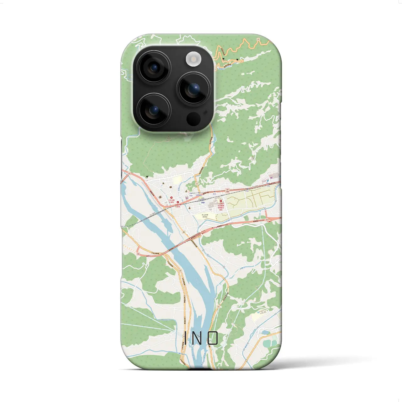 【伊野(高知県)】地図柄iPhoneケース(バックカバータイプ)
