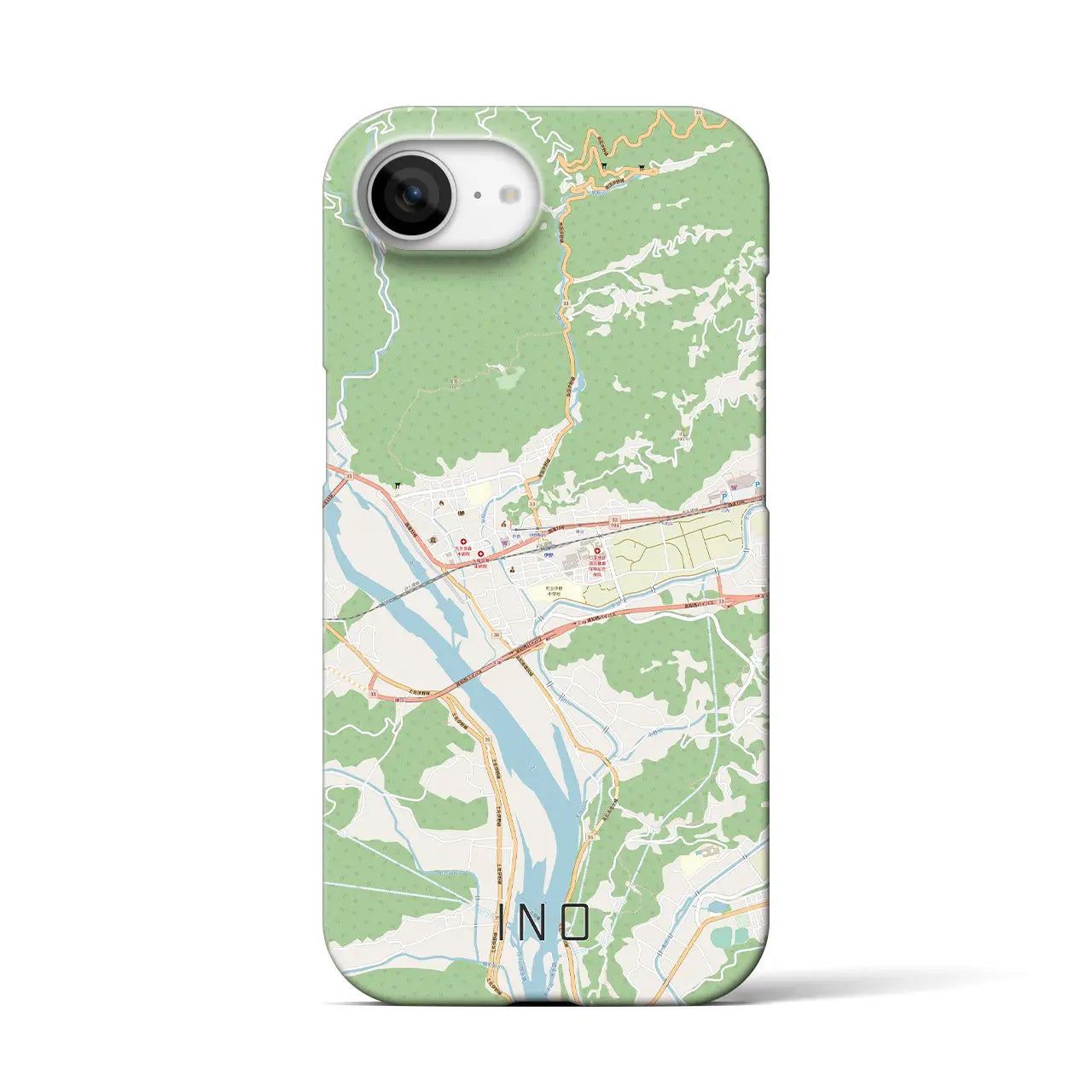 【伊野(高知県)】地図柄iPhoneケース(バックカバータイプ)