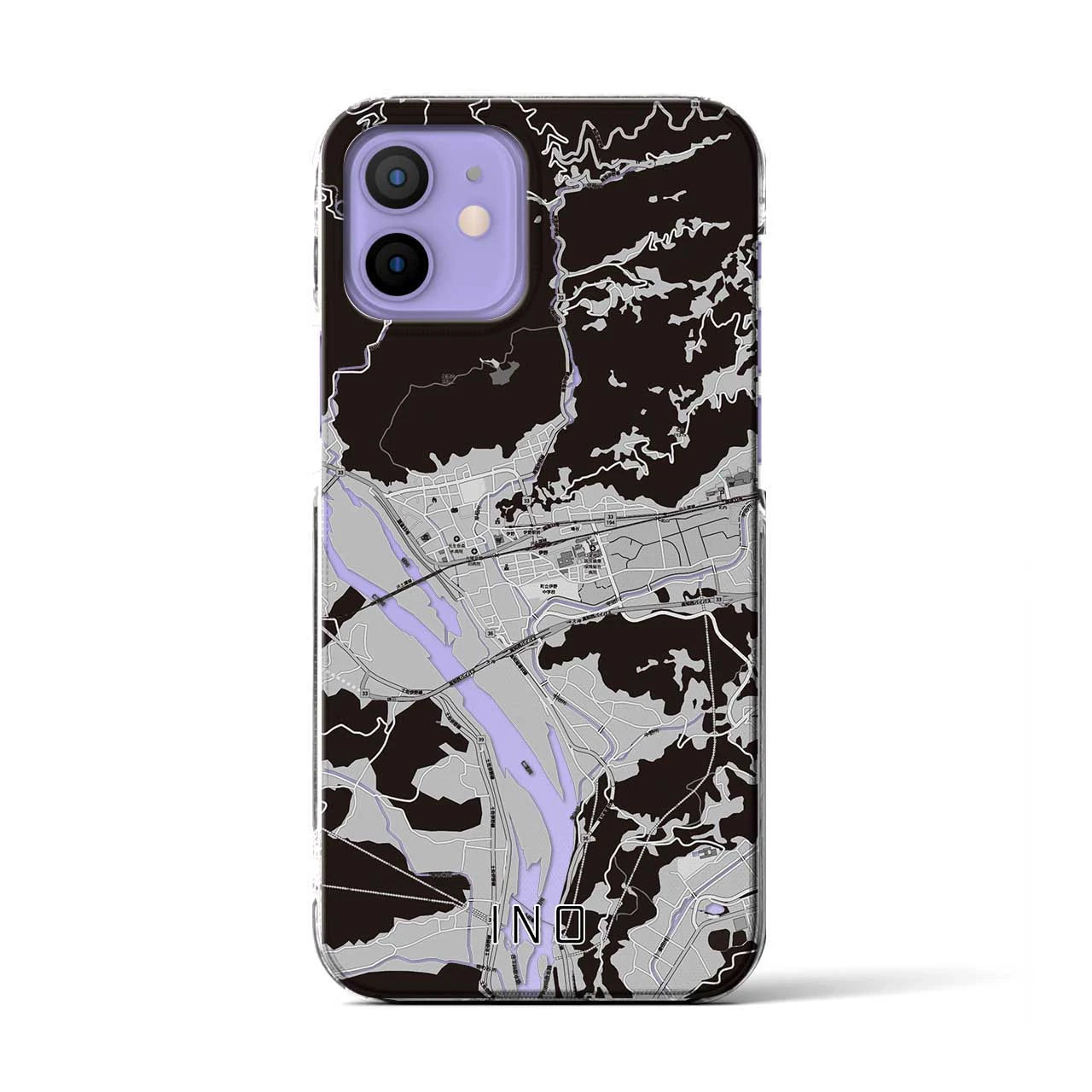 【伊野(高知県)】地図柄iPhoneケース(クリアタイプ)