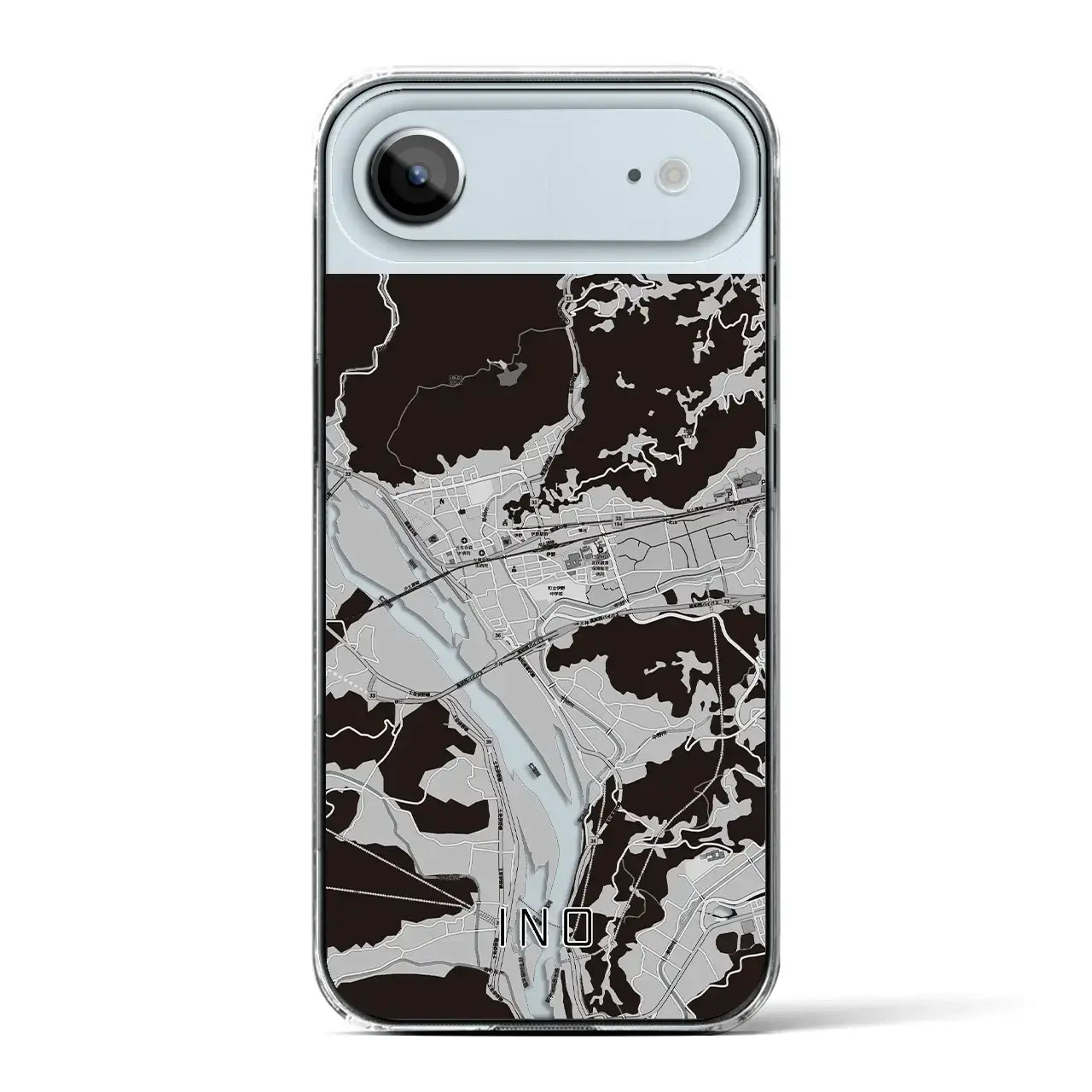 【伊野(高知県)】地図柄iPhoneケース(クリアタイプ)