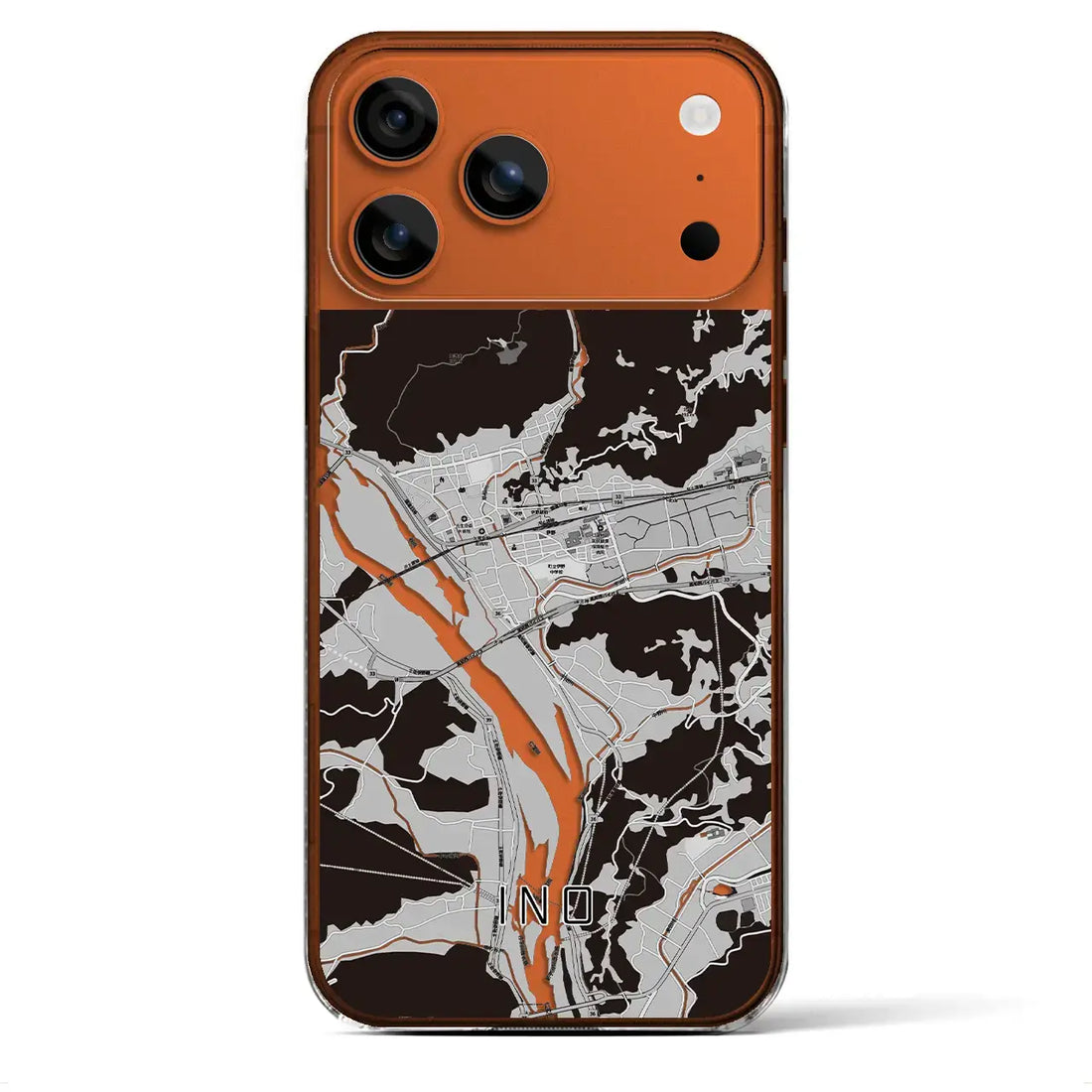 【伊野(高知県)】地図柄iPhoneケース(クリアタイプ)