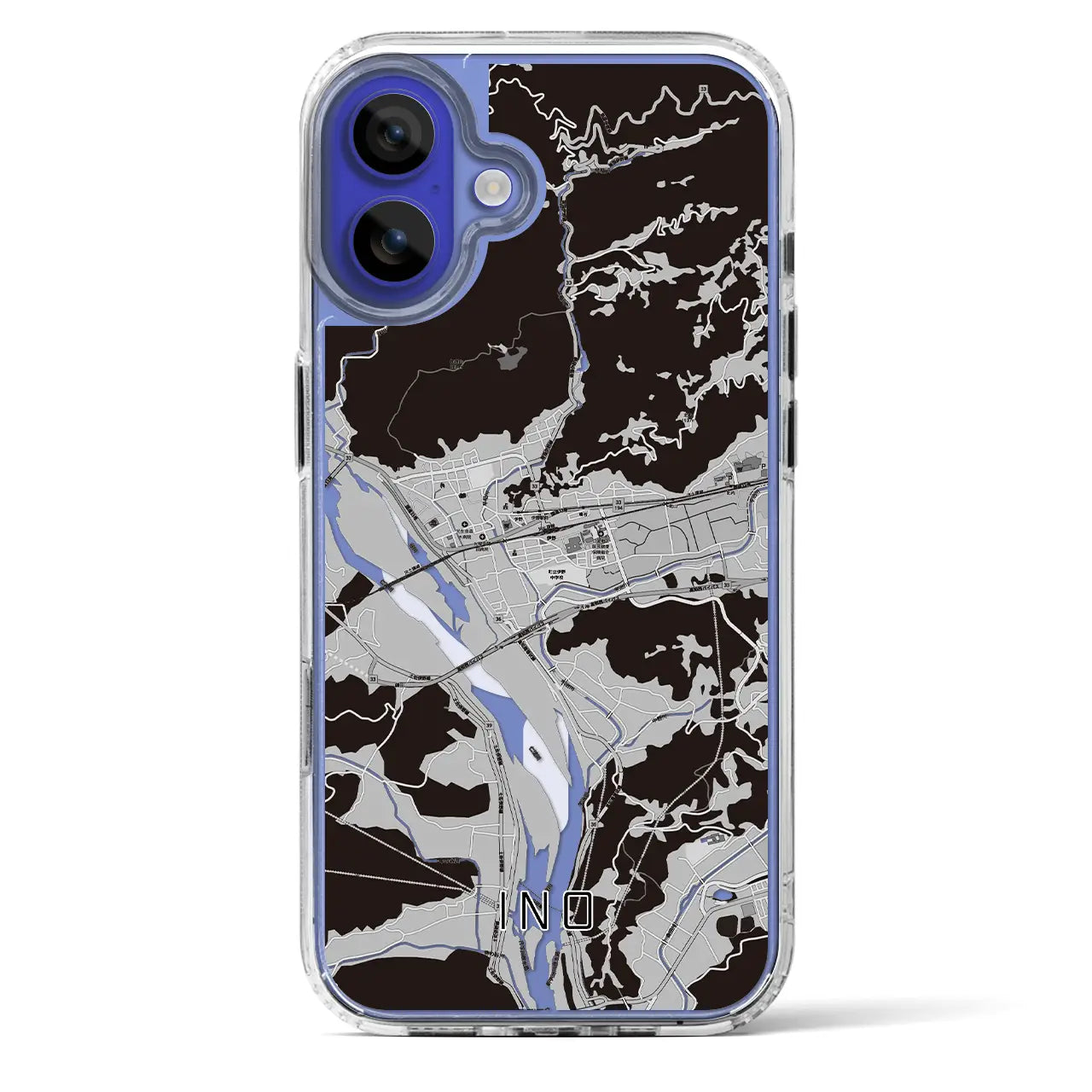 【伊野(高知県)】地図柄iPhoneケース(MagSafeタイプ)