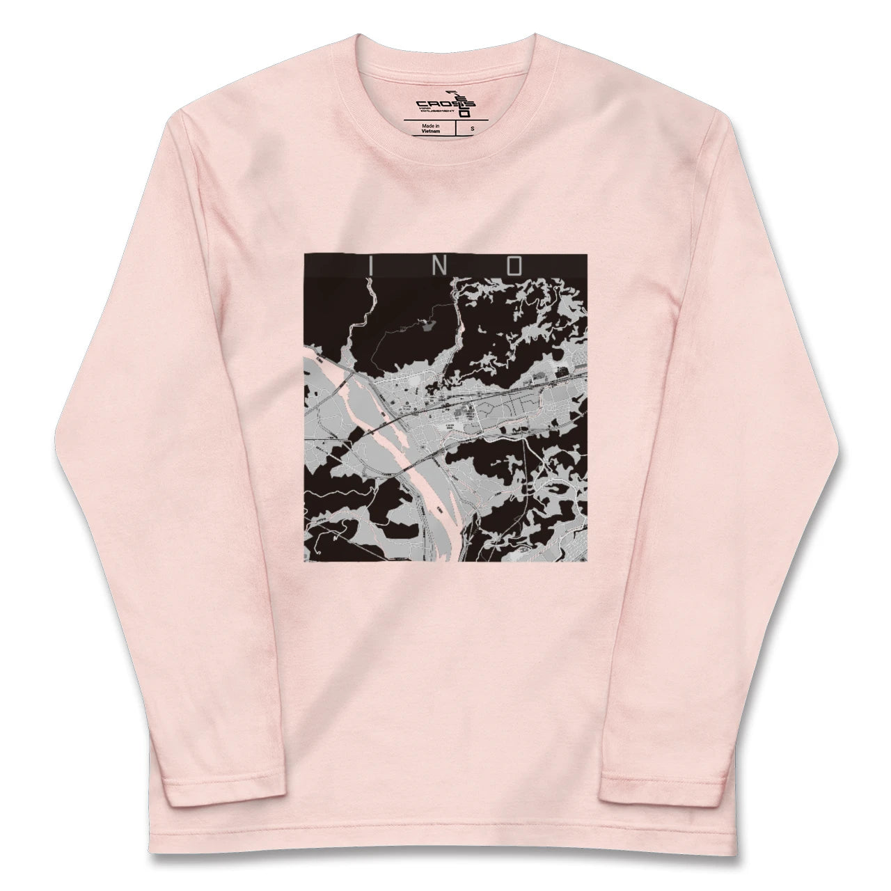【伊野(高知県)】地図柄ロングスリーブTシャツ