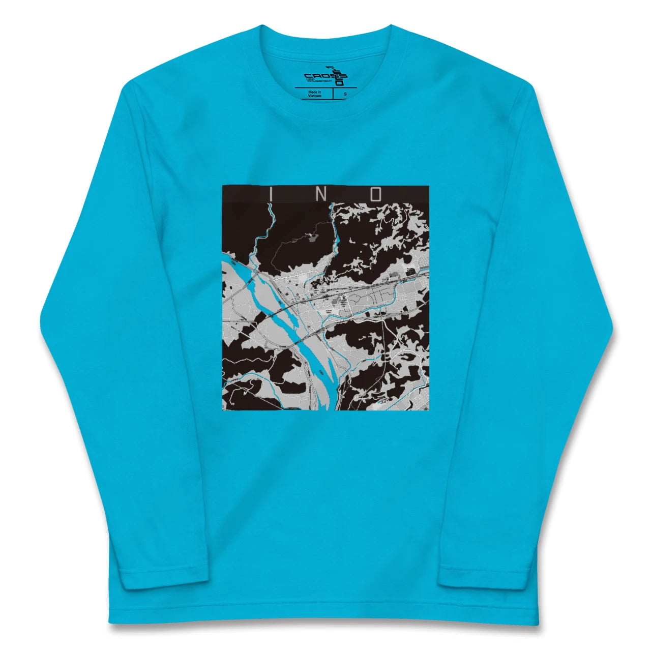 【伊野(高知県)】地図柄ロングスリーブTシャツ