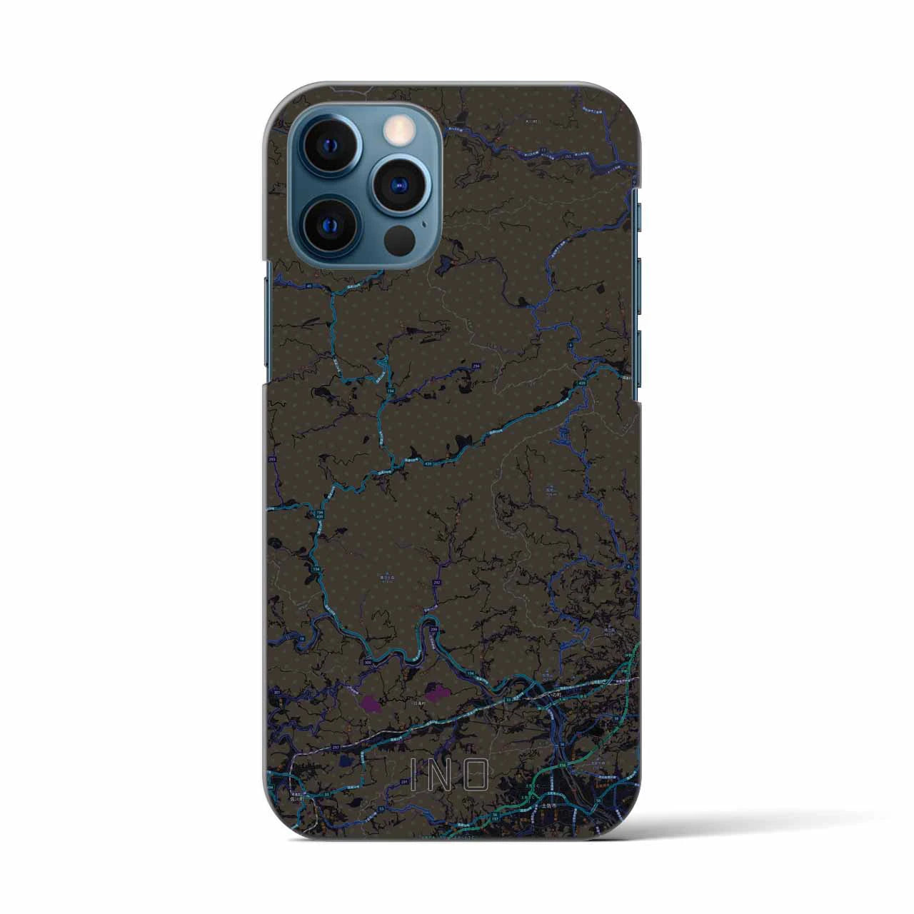 【いの(高知県)】地図柄iPhoneケース(バックカバータイプ)