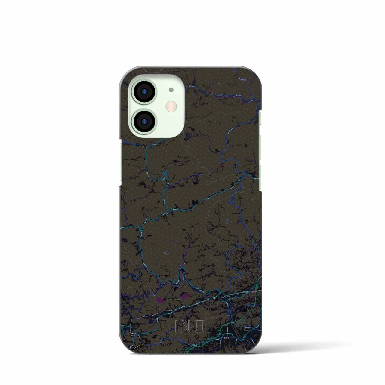 【いの(高知県)】地図柄iPhoneケース(バックカバータイプ)