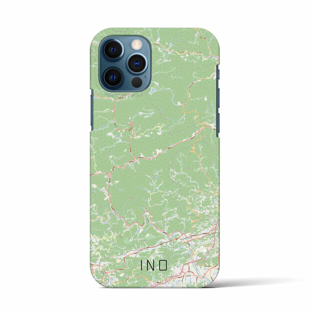 【いの(高知県)】地図柄iPhoneケース(バックカバータイプ)