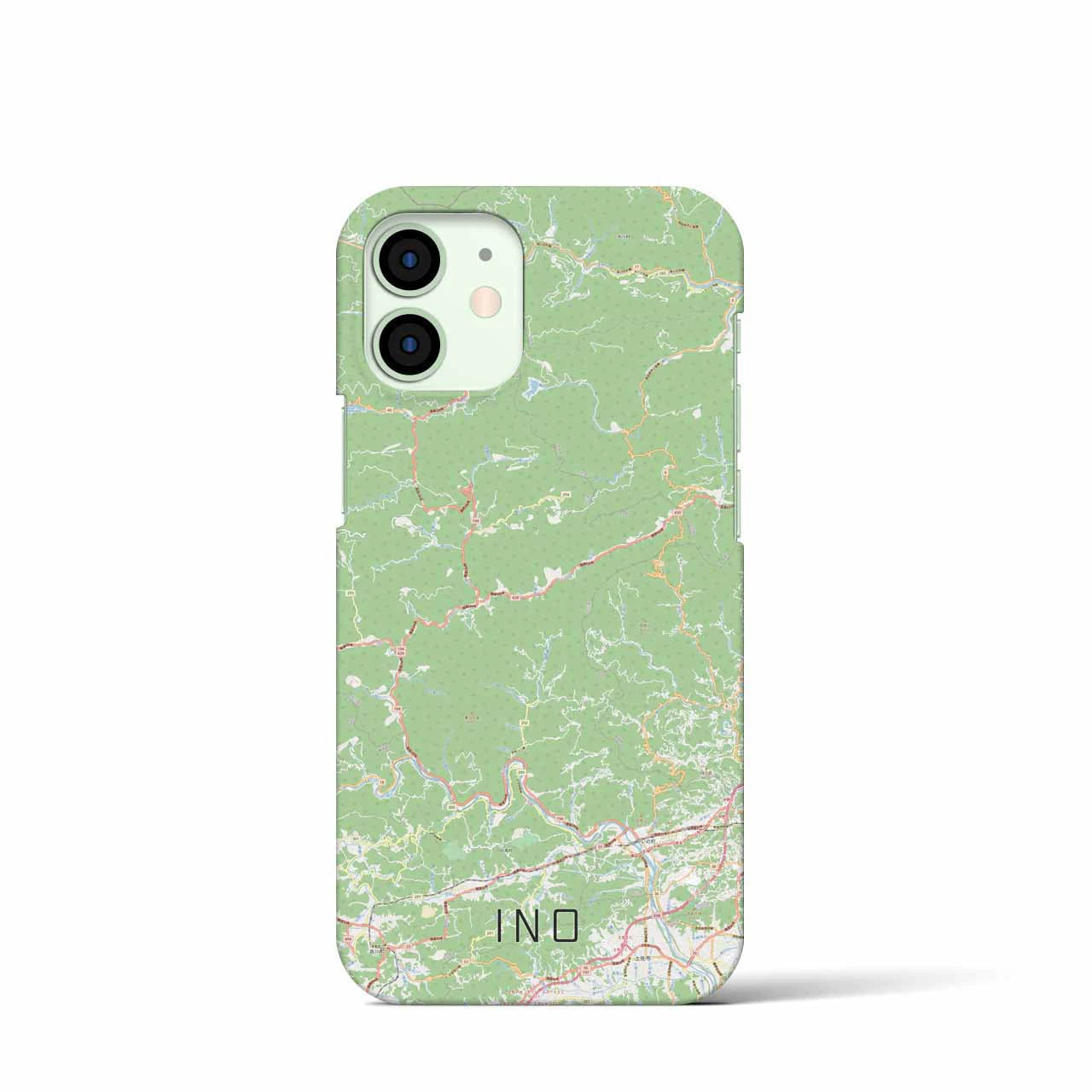 【いの(高知県)】地図柄iPhoneケース(バックカバータイプ)