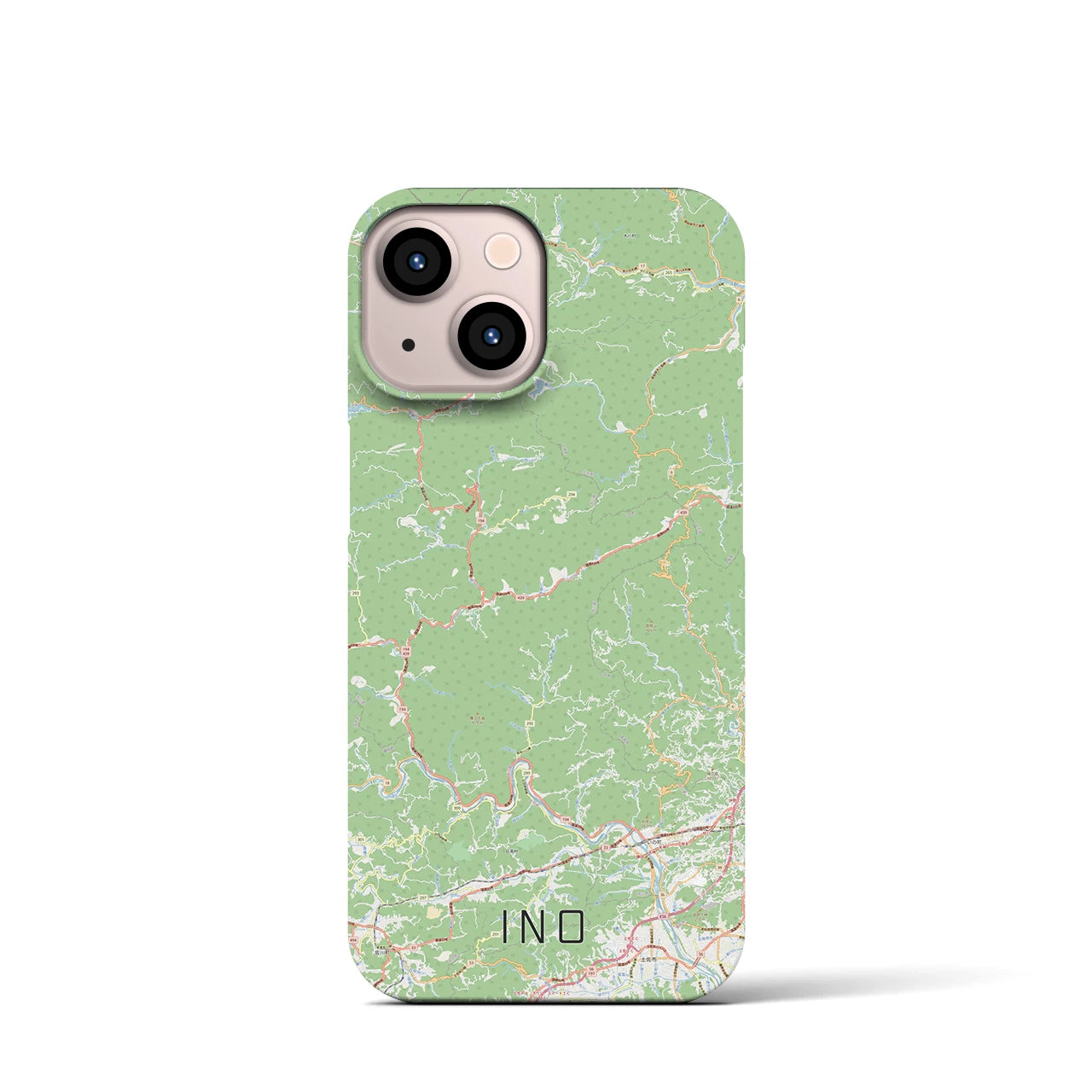 【いの(高知県)】地図柄iPhoneケース(バックカバータイプ)