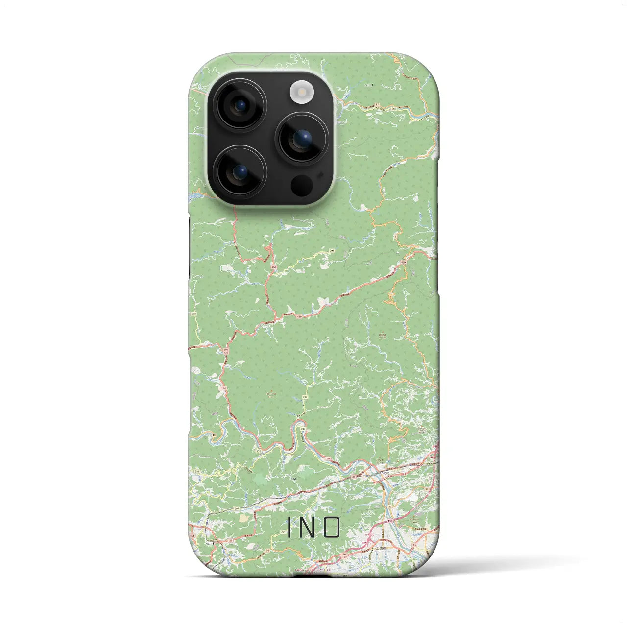 【いの(高知県)】地図柄iPhoneケース(バックカバータイプ)