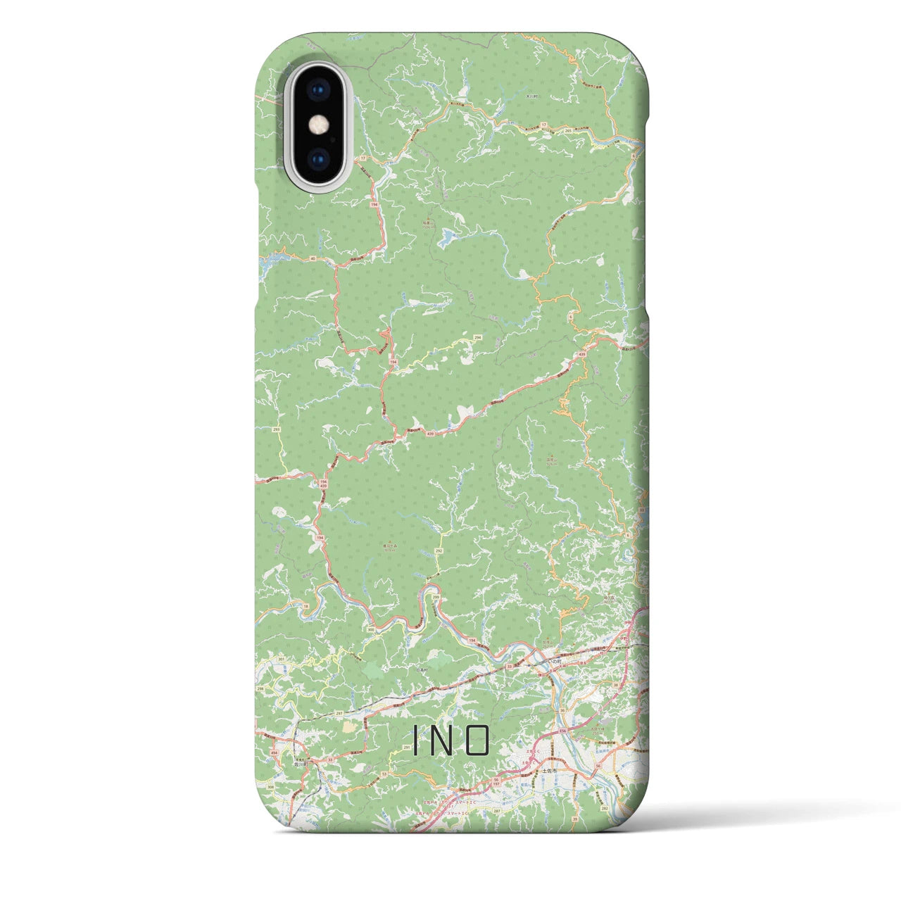 【いの(高知県)】地図柄iPhoneケース(バックカバータイプ)