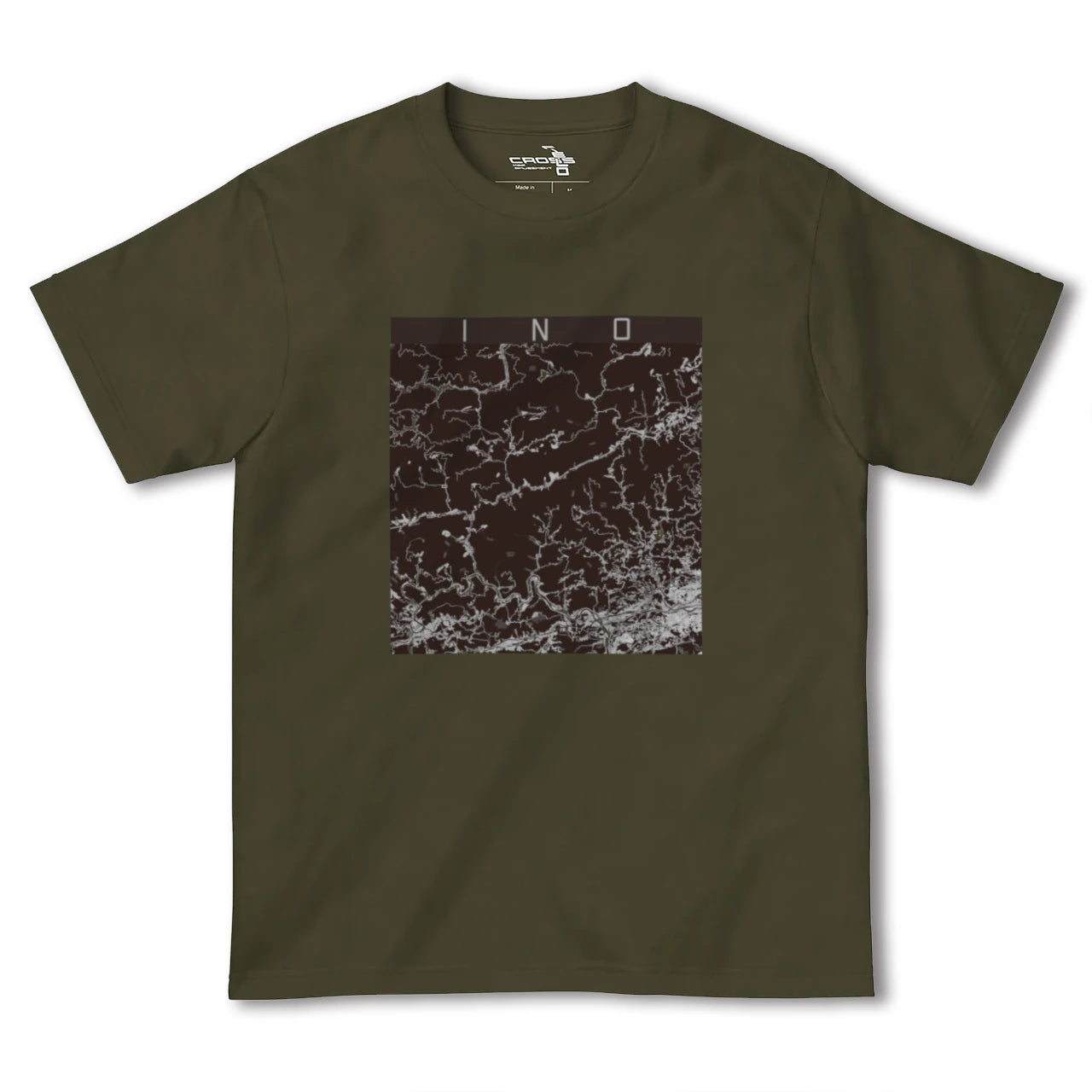 【いの(高知県)】地図柄ヘビーウェイトTシャツ