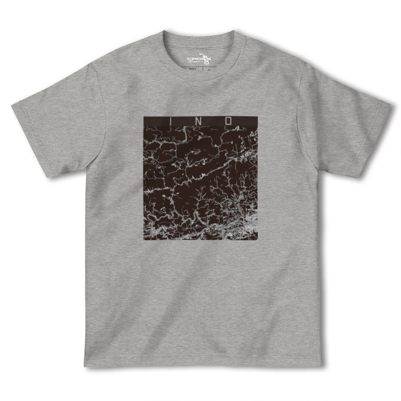 【いの(高知県)】地図柄ヘビーウェイトTシャツ