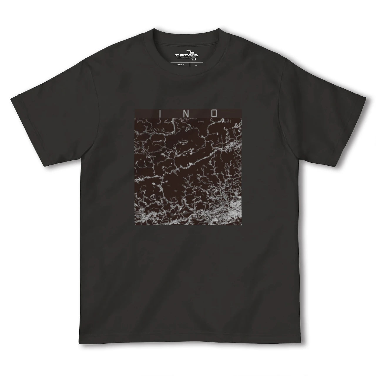 【いの(高知県)】地図柄ヘビーウェイトTシャツ