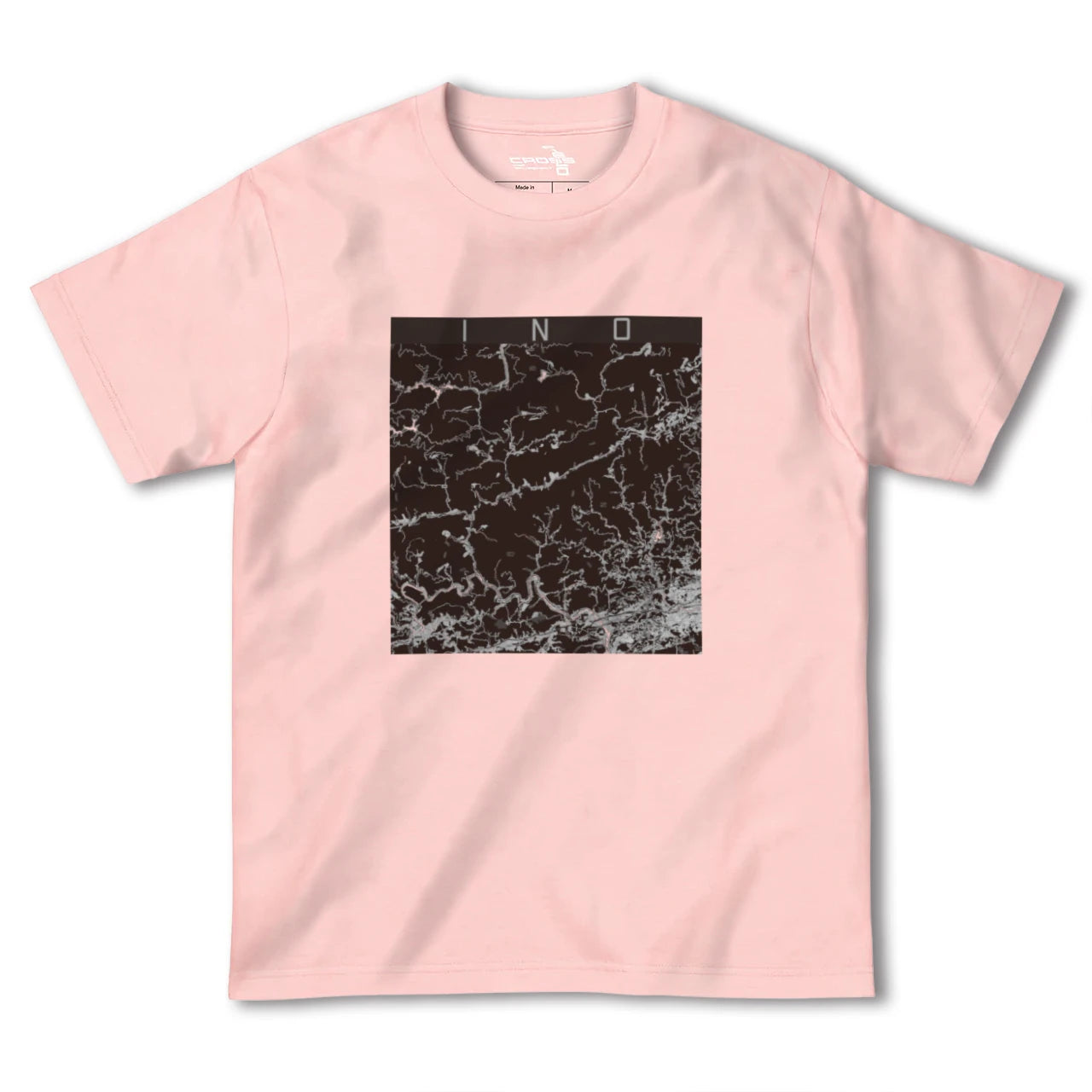 【いの(高知県)】地図柄ヘビーウェイトTシャツ