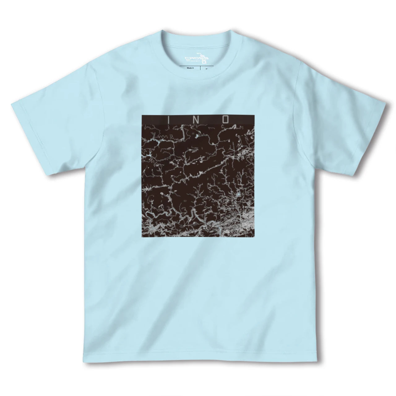 【いの(高知県)】地図柄ヘビーウェイトTシャツ