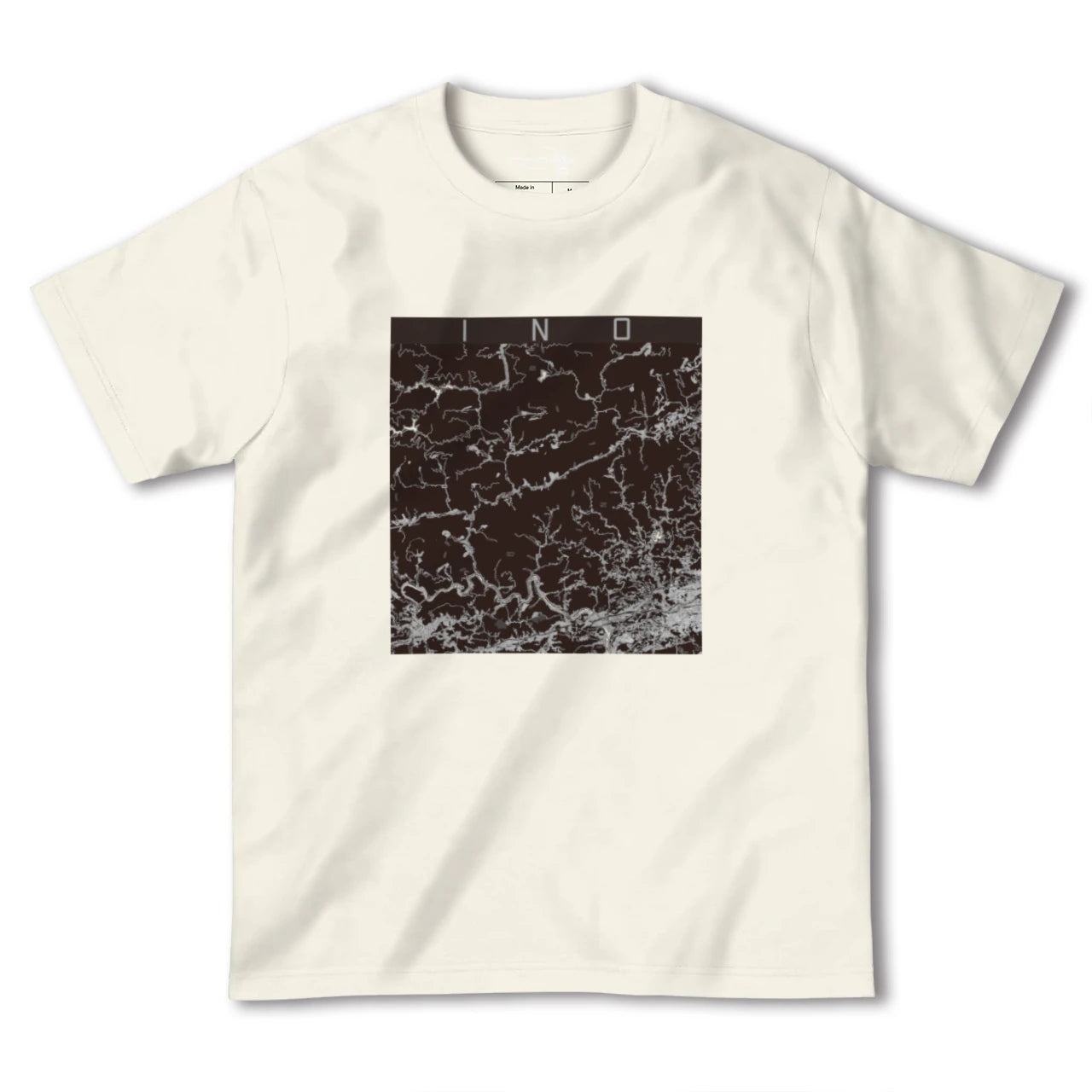 【いの(高知県)】地図柄ヘビーウェイトTシャツ