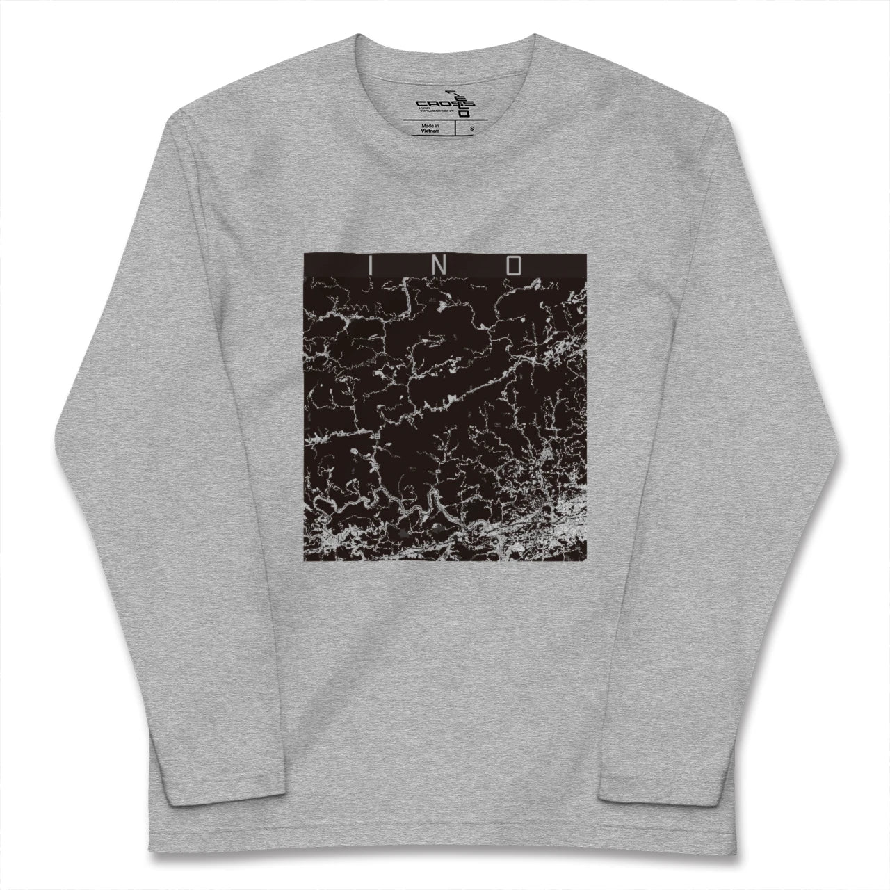【いの(高知県)】地図柄ロングスリーブTシャツ