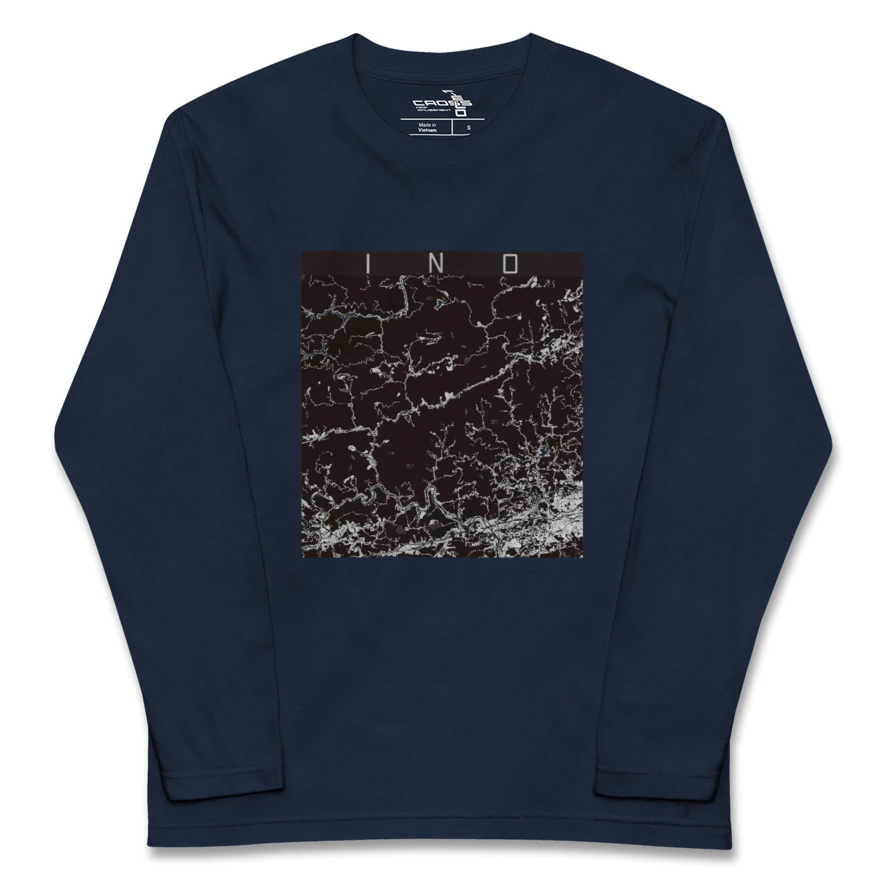【いの(高知県)】地図柄ロングスリーブTシャツ