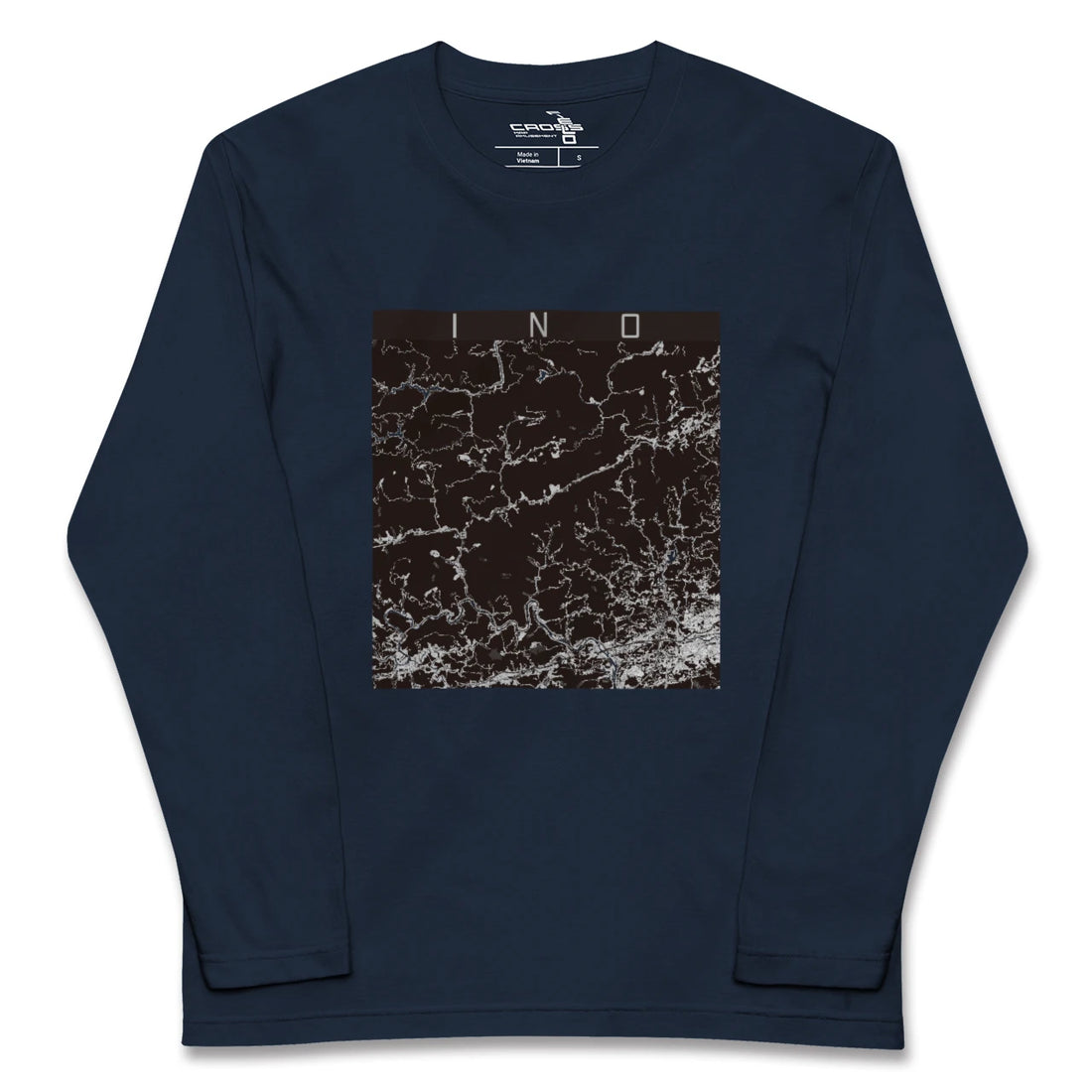 【いの(高知県)】地図柄ロングスリーブTシャツ