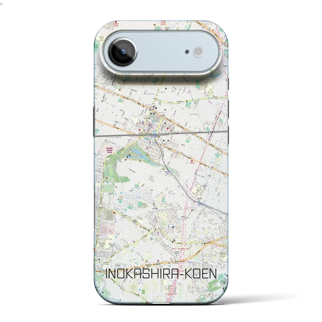 【井の頭公園(東京都)】地図柄iPhoneケース(バックカバータイプ)ナチュラル・iPhone 17 Pro Max 用