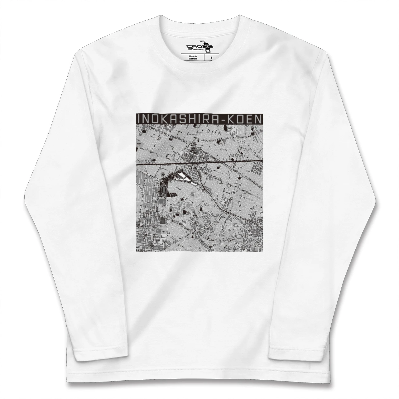 【井の頭公園(東京都)】地図柄ロングスリーブTシャツ