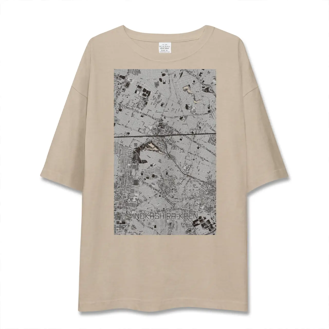 【井の頭公園(東京都)】地図柄ビッグシルエットTシャツ