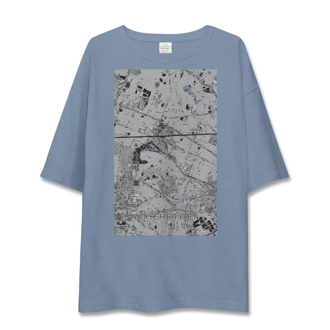 【井の頭公園(東京都)】地図柄ビッグシルエットTシャツ