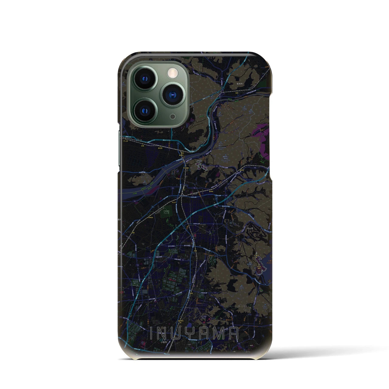 【犬山(愛知県)】地図柄iPhoneケース(バックカバータイプ)