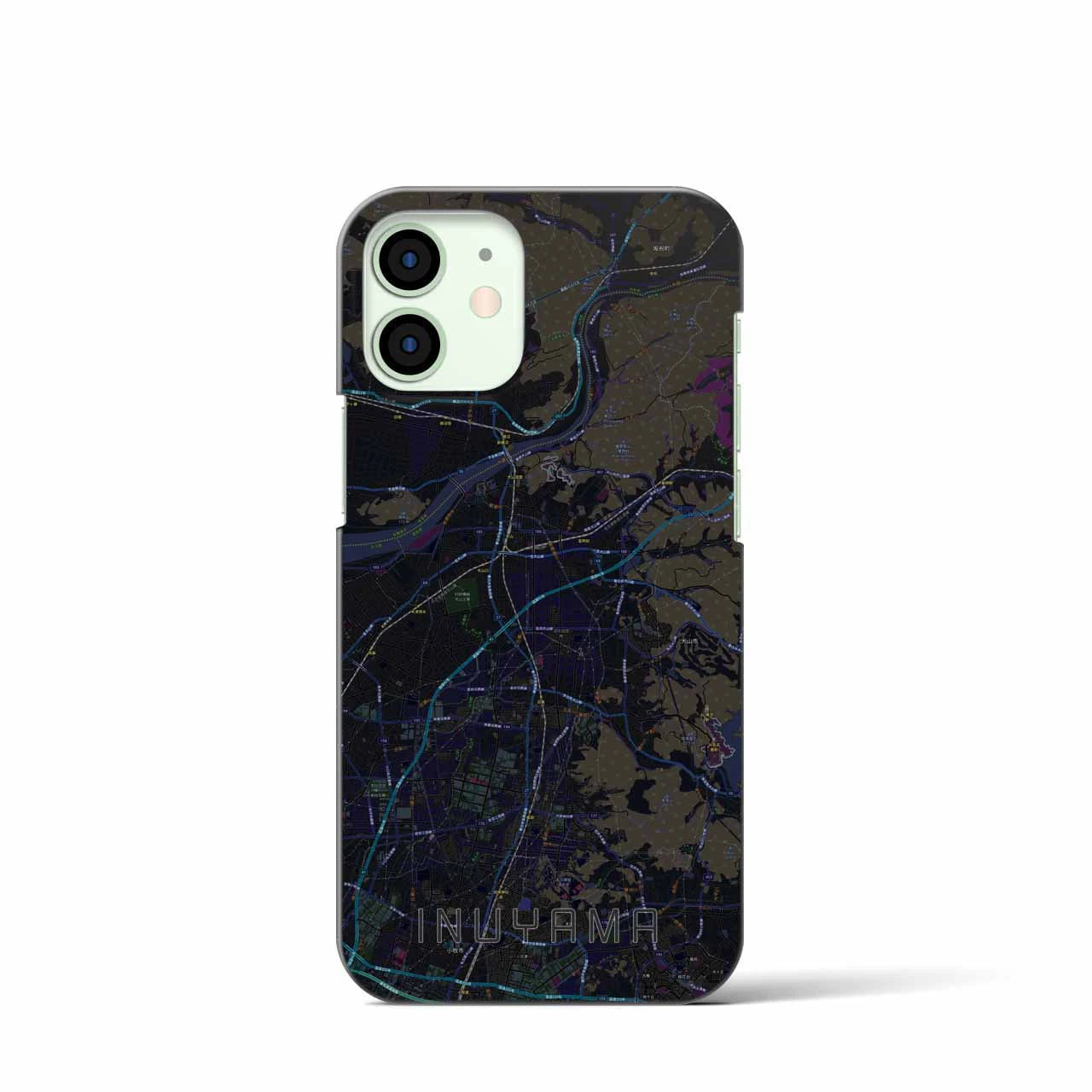 【犬山(愛知県)】地図柄iPhoneケース(バックカバータイプ)