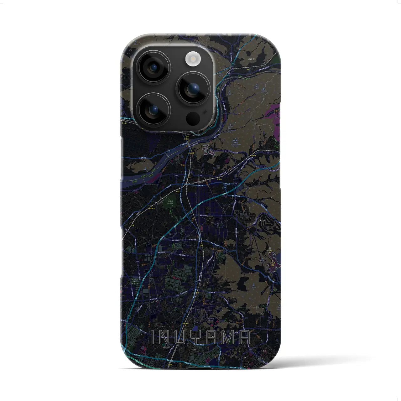 【犬山(愛知県)】地図柄iPhoneケース(バックカバータイプ)