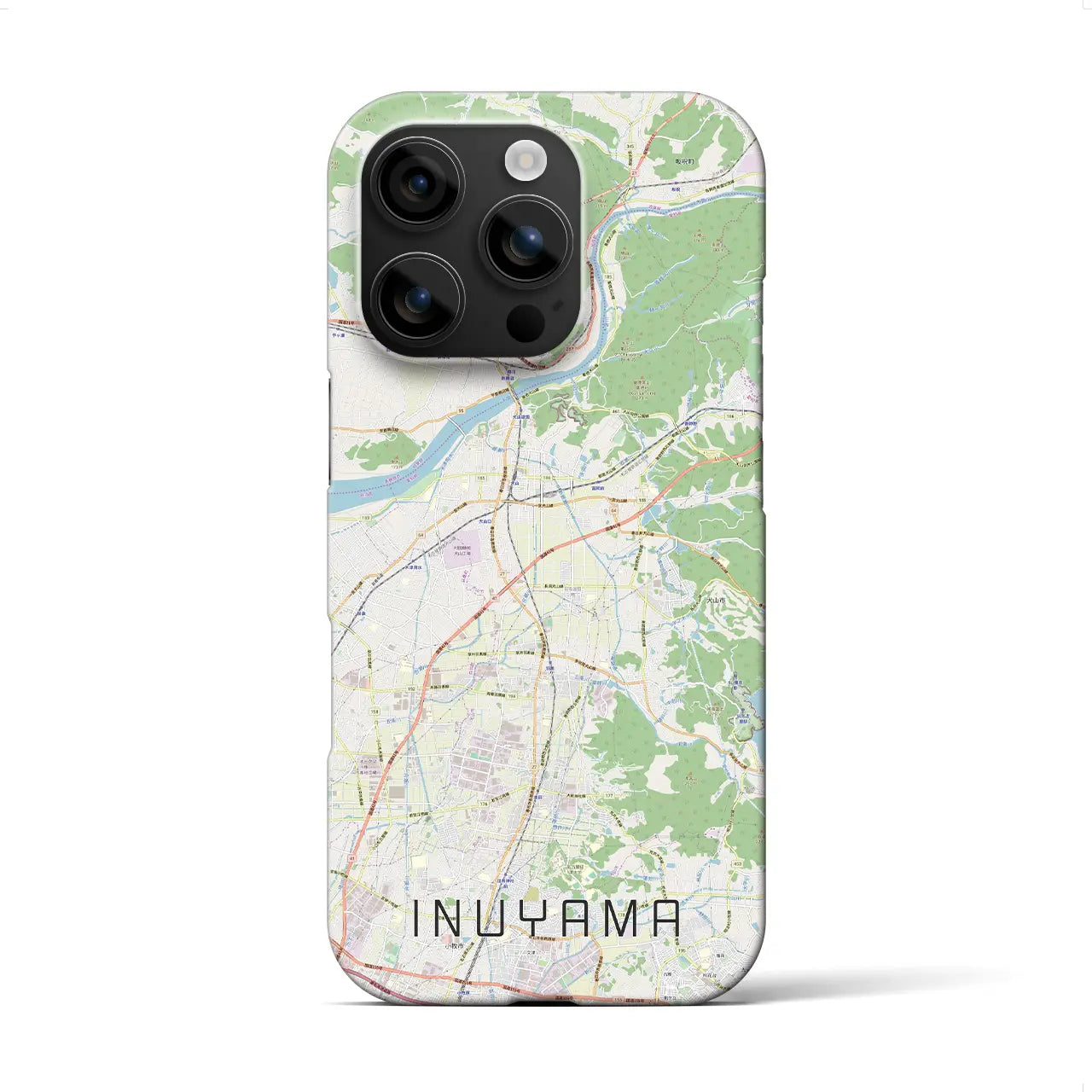 【犬山(愛知県)】地図柄iPhoneケース(バックカバータイプ)