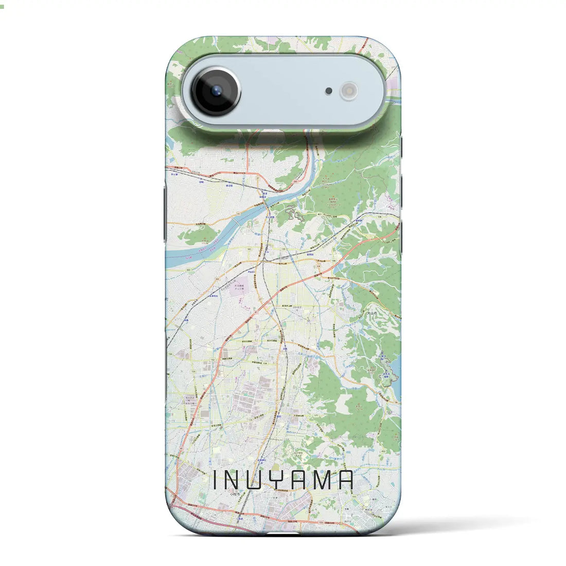 【犬山(愛知県)】地図柄iPhoneケース(バックカバータイプ)ナチュラル・iPhone 17 Pro Max 用