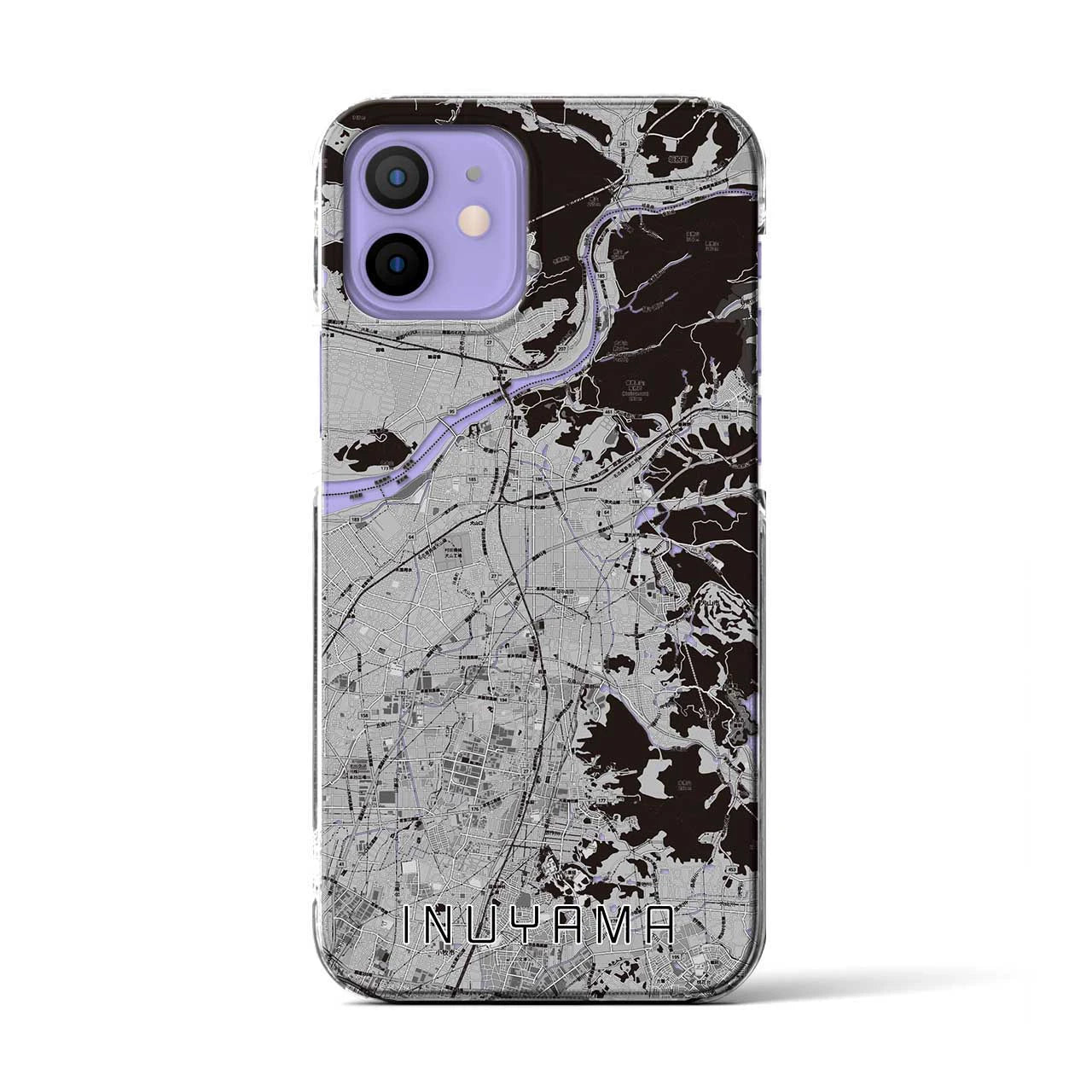 【犬山(愛知県)】地図柄iPhoneケース(クリアタイプ)