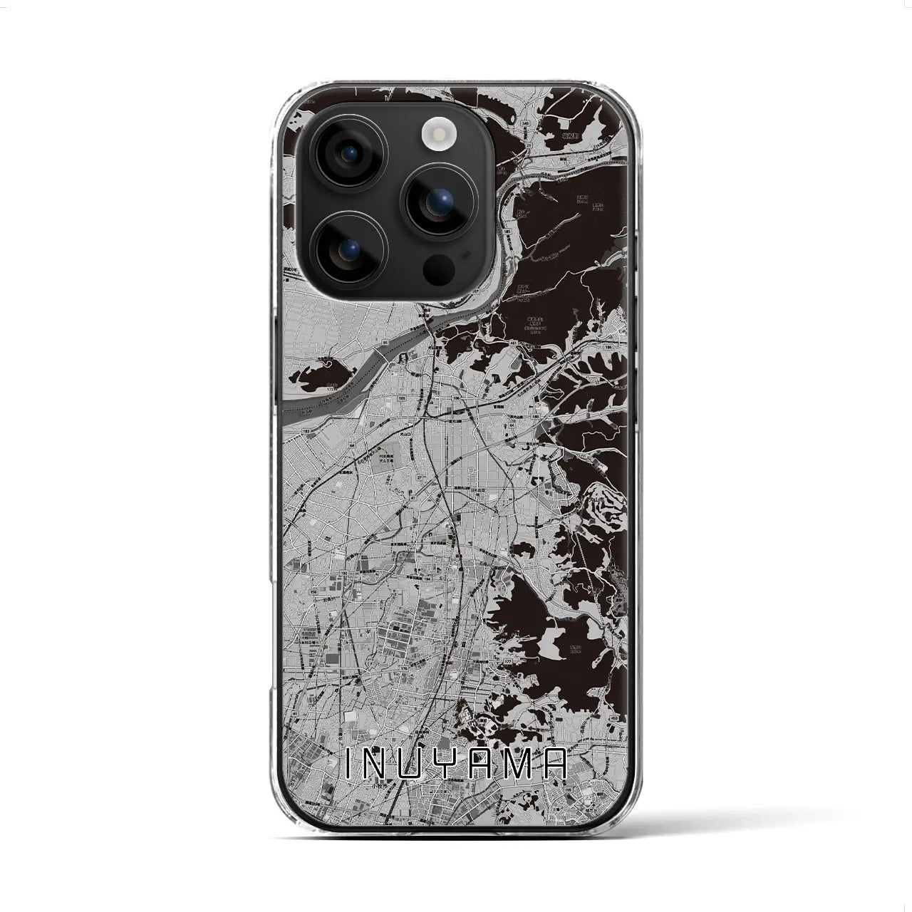 【犬山(愛知県)】地図柄iPhoneケース(クリアタイプ)