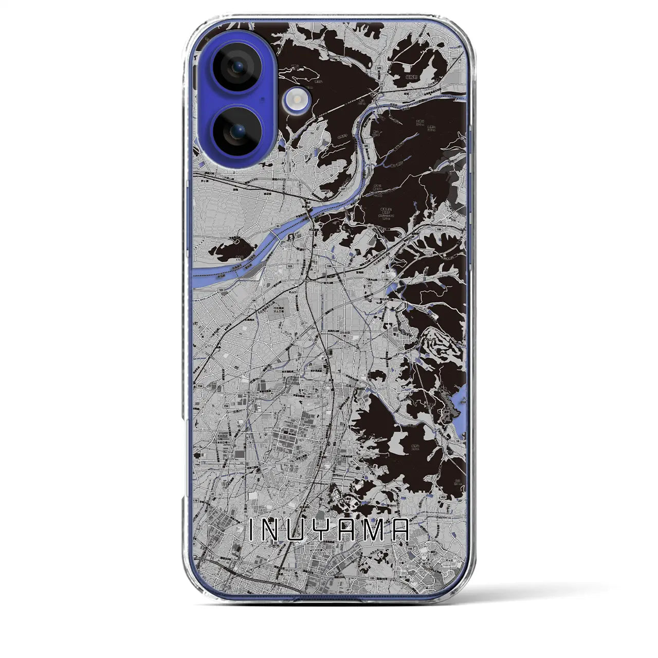 【犬山(愛知県)】地図柄iPhoneケース(クリアタイプ)