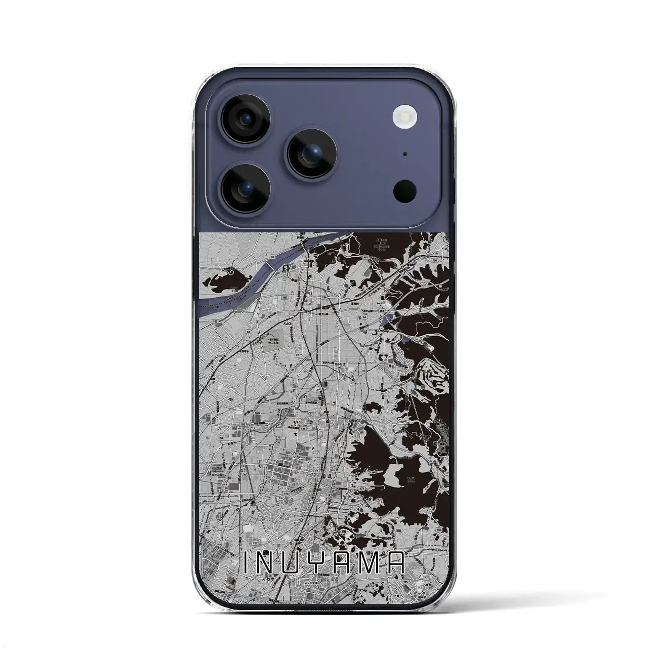 【犬山(愛知県)】地図柄iPhoneケース(クリアタイプ)