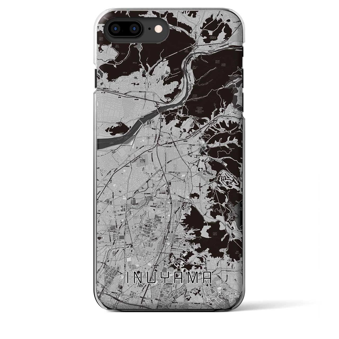 【犬山(愛知県)】地図柄iPhoneケース(クリアタイプ)