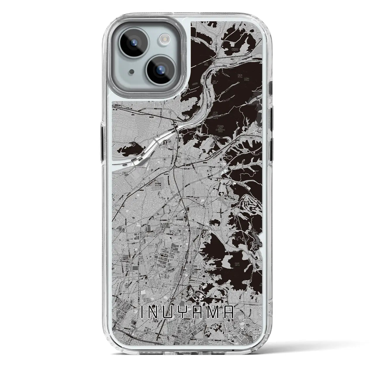 【犬山(愛知県)】地図柄iPhoneケース(MagSafeタイプ)